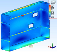 Spannungsverlauf (Halbschnitt) Spannungsverlauf (Halbschnitt)