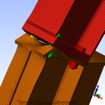 Fu�verschraubung / FEM-Verformungsanalyse